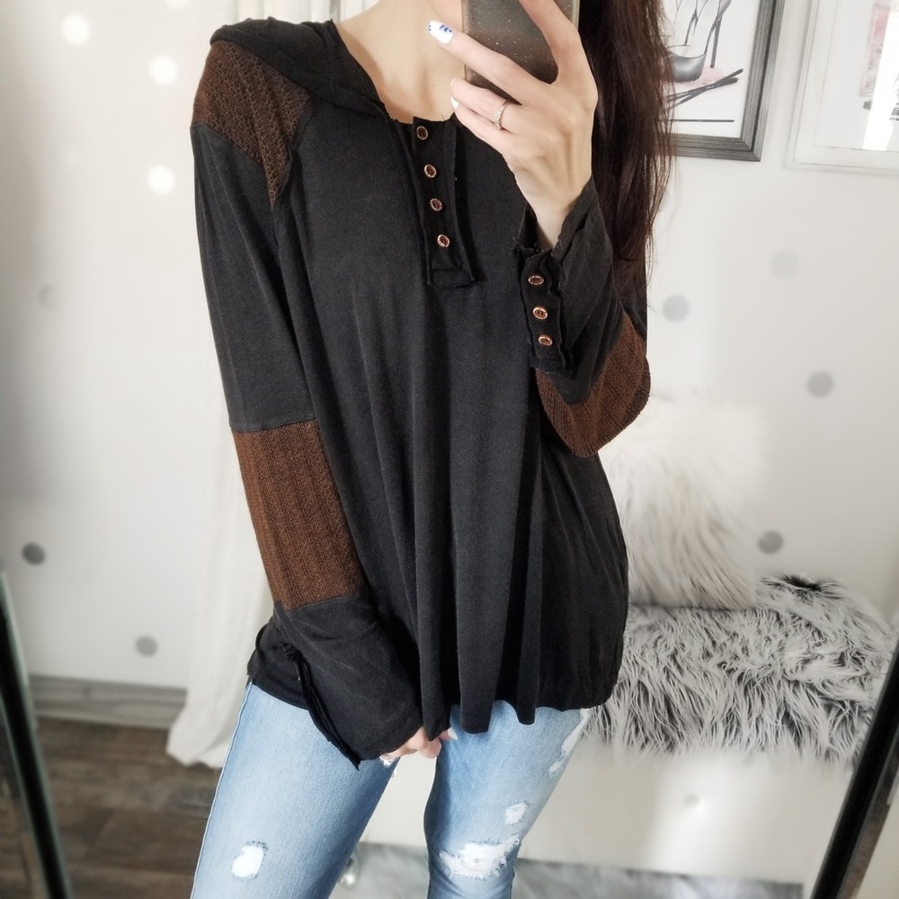 Last1️⃣ Vintage Wash Super Soft Hoodie Top Slouchy Oversized Spring Pullover - Picture 2 of 10
